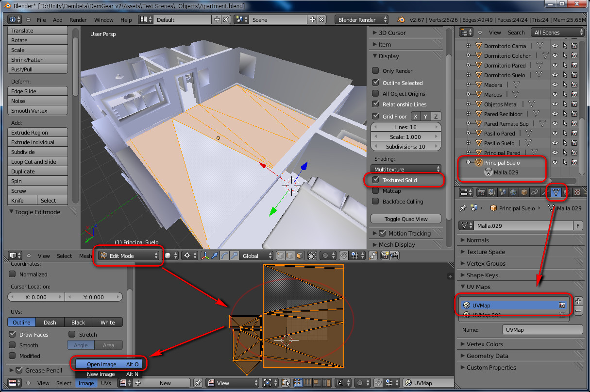 Materials And Textures From Blender To Unity 3d Edy S Projects